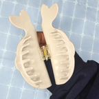 PREORDER - white seal hair claw clip