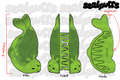 PREORDER - alien seal hair claw clip