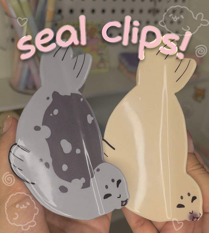 Seal Hair Claw Clip